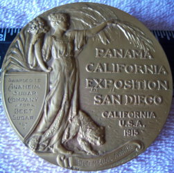 1915 San Diego Panama California Expositon Medal